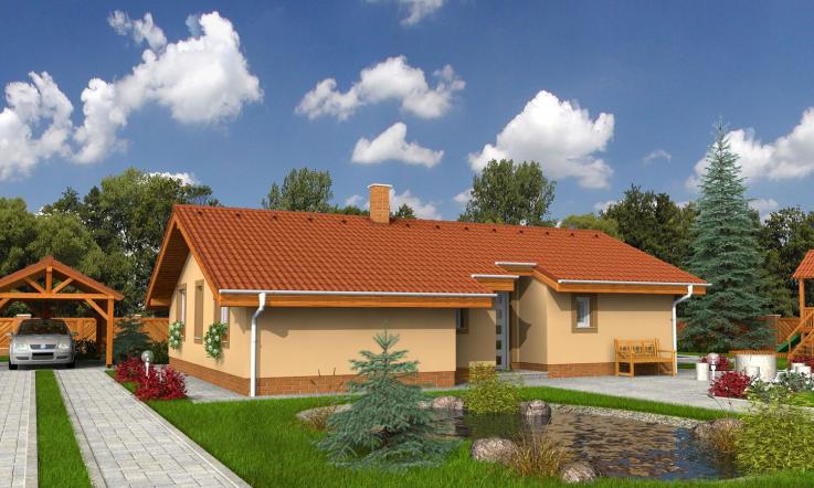 projekt domu BUNGALOW 26